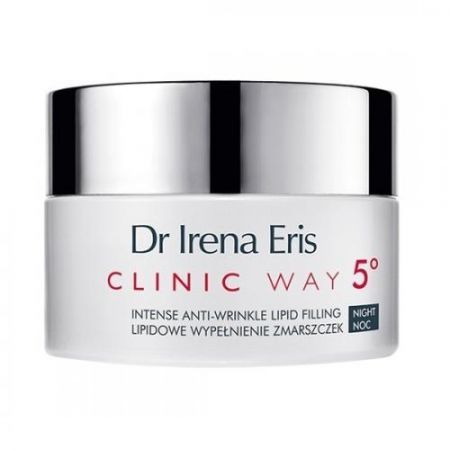 Dr Irena Eris Clinic Way 5, dermokrem 70+ lipidowe wypełnienie zmarszczek do twarzy i pod oczy na noc, 50 ml + Kosmetyki i dermokosmetyki | Pielęgnacja | Twarz | Kremy ++ Laboratorium Kosmetyczne Dr Irena Eris