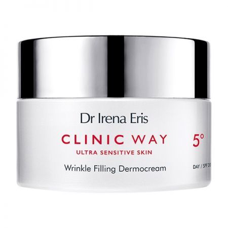 Dr Irena Eris Clinic Way 5, krem 70+ wypełniający zmarszczki do twarzy i pod oczy na dzień SPF 20, 50 ml + Kosmetyki i dermokosmetyki | Pielęgnacja | Usta i oczy ++ Laboratorium Kosmetyczne Dr Irena Eris