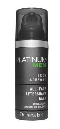 Dr Irena Eris Platinum Men Skin Comfort, nawilżający balsam po goleniu, 50 ml + Kosmetyki i dermokosmetyki | Pielęgnacja | Twarz | Kremy ++ Laboratorium Kosmetyczne Dr Irena Eris