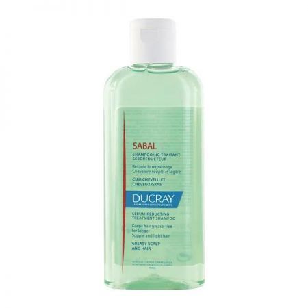 Ducray Sabal, szampon do włosów tłustych redukujący wydzielanie sebum, 200 ml + Kosmetyki i dermokosmetyki | Pielęgnacja | Włosy | Szampony ++ Pierre Fabre