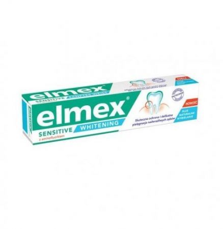 Elmex Sensitive Whitening, pasta do zębów z aminofluorkiem, 75 ml + Gaba International