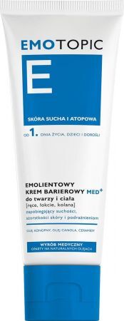 Emotopic, emolientowy krem barierowy do skóry suchej i atopowej, 75 ml + Kosmetyki i dermokosmetyki | Pielęgnacja | Twarz | Kremy ++ Laboratorium Kosmetyczne Dr Irena Eris
