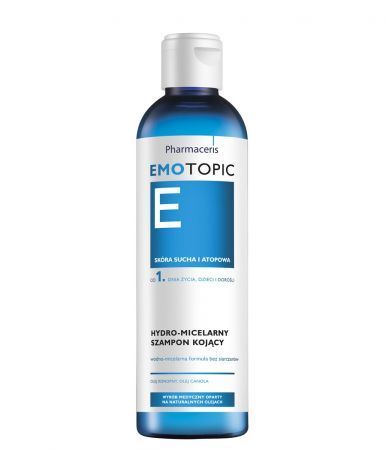 Emotopic, hydro-micelarny szampon kojący, 250 ml + Mama i dziecko | Kosmetyki dla mamy i dziecka | Emolienty ++ Laboratorium Kosmetyczne Dr Irena Eris