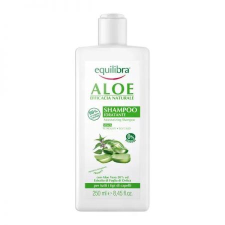 Equilibra Naturale, nawilżający szampon aloesowy, 250 ml + Kosmetyki i dermokosmetyki | Pielęgnacja | Włosy | Szampony ++ Equilibra
