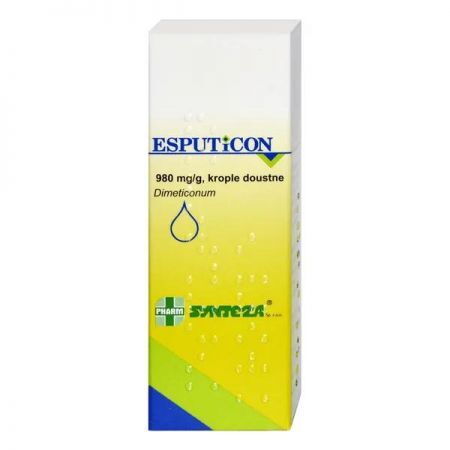 Esputicon, 980 mg/g krople doustne, 5 g + Mama i dziecko | Dolegliwości dziecięce | Kolka, wzdęcia i ulewanie ++ Synteza