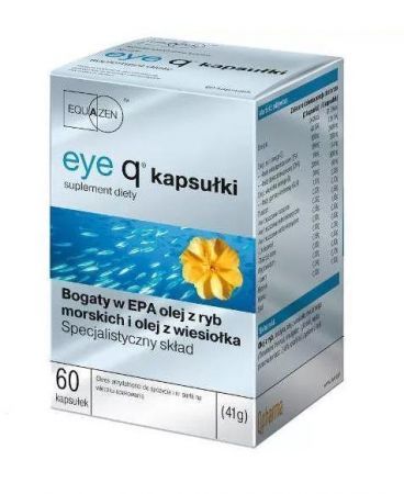 Eye Q, kapsułki, 60 szt. + Bez recepty | Odporność | Tran i olej z wątroby rekina ++ Qpharma
