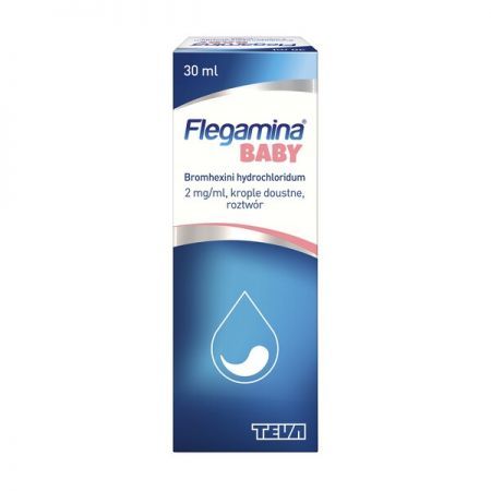 Flegamina Baby, 2 mg/ml krople doustne, 30 ml + Bez recepty | Przeziębienie i grypa ++ Teva