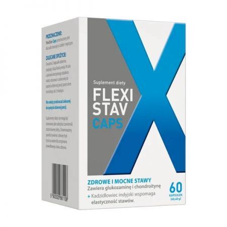 FlexiStav Caps, kapsułki, 60 szt + Bez recepty | Kości, stawy, mięśnie | Regeneracja chrząstki stawowej ++ Aurovitas Pharma