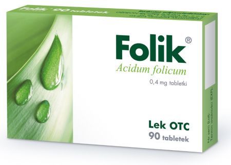 Folik, 0,4 mg tabletki, 90 szt. + Mama i dziecko | Ciąża i poród | Witaminy dla kobiet w ciąży ++ Gedeon Richter