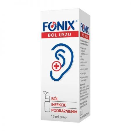 Fonix Ból Uszu, spray, 15 ml + Bez recepty | Uszy | Ból ucha ++ Polpharma