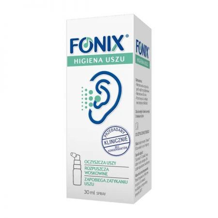 Fonix Higiena Uszu, spray, 30 ml + Bez recepty | Uszy | Higiena uszu