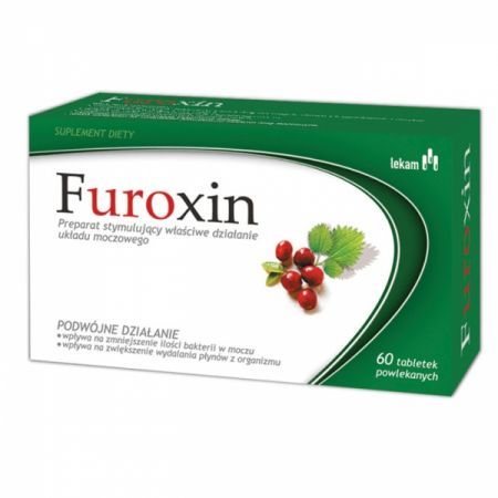 Furoxin, tabletki powlekane, 60 szt. + Bez recepty | Drogi moczowe | Infekcje i stany zapalne ++ Lek-Am