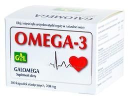 GalOmega-3 700 mg, kapsułki, 300 szt GAL + Bez recepty | Serce i krążenie | Cholesterol ++ Gal