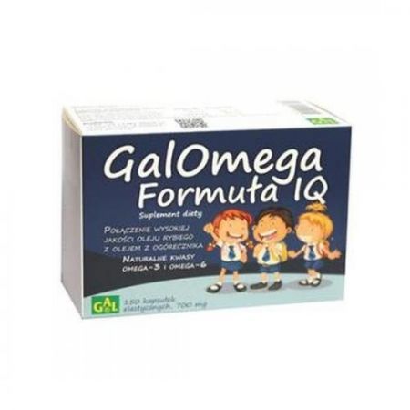 GalOmega Formuła IQ, kapsułki, 150 szt GAL + Bez recepty | Witaminy i minerały | Dla dzieci ++ Gal