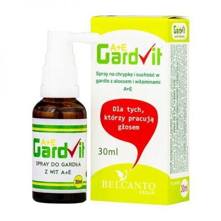 GardVit A+E, spray do gardła dla dzieci i dorosłych, 30 ml + Bez recepty | Przeciwbólowe | Ból gardła ++ Axpharm