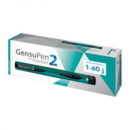 GensuPen 2, automatyczny wstrzykiwacz do insuliny turkusowy, 1 szt. + Sprzęt i wyroby medyczne | Glukometry i inne ++ Bioton