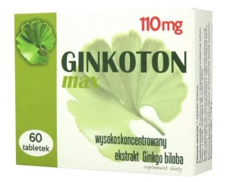 Ginkoton max, tabletki, 60 szt + Bez recepty | Pamięć i koncentracja ++ Fortis