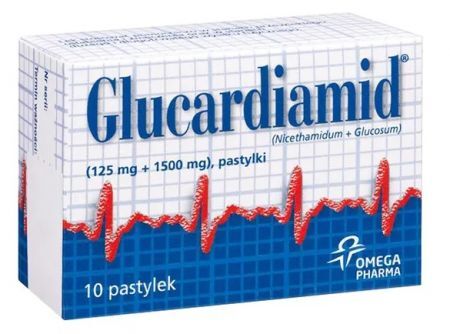 Glucardiamid, 125 mg + 1500 mg, pastylki do ssania, 10 szt. + Bez recepty | Serce i krążenie | Wzmocnienie serca ++ Glaxosmithkline