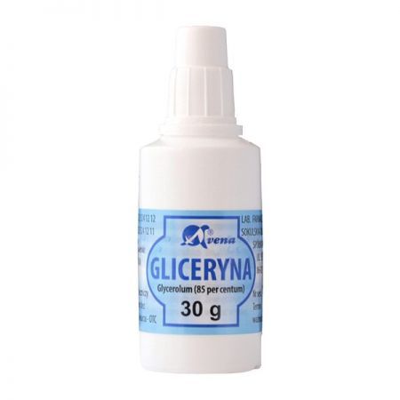 Glycerolum (gliceryna), 85% płyn na skórę, 30 g Avena + Kosmetyki i dermokosmetyki | Problemy skórne | Pozostałe produkty łagodzące problemy skórne ++ Farmina