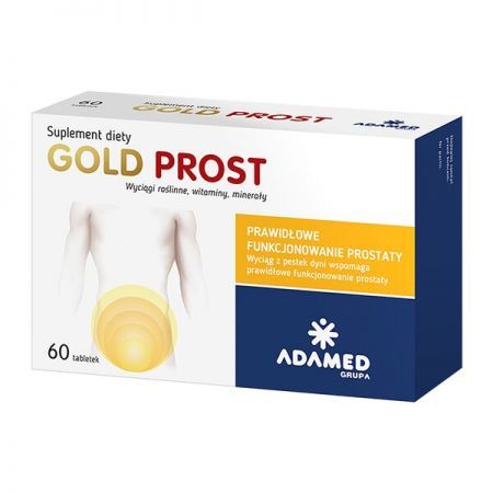 Gold Prost, tabletki, 60 szt. + Bez recepty | Drogi moczowe | Prostata ++ Adamed