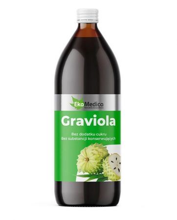 Graviola sok, 1000 ml EkaMedica + Bez recepty | Homeopatia i zioła | Herbaty i soki ++ Jaro-Pol Ekamedica