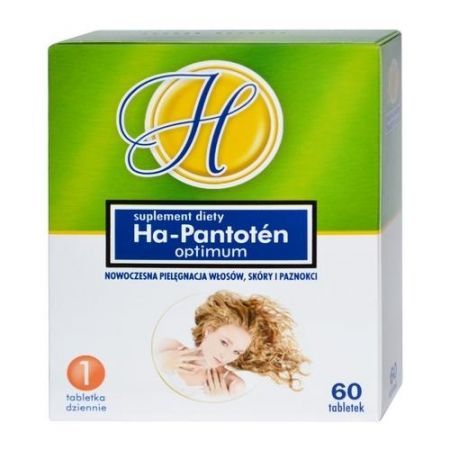 Ha-Pantoten Optimum, tabletki, 60 szt (DATA WAŻNOŚCI 30,09,2022) + Bez recepty | Skóra, włosy i paznokcie ++ Orkla