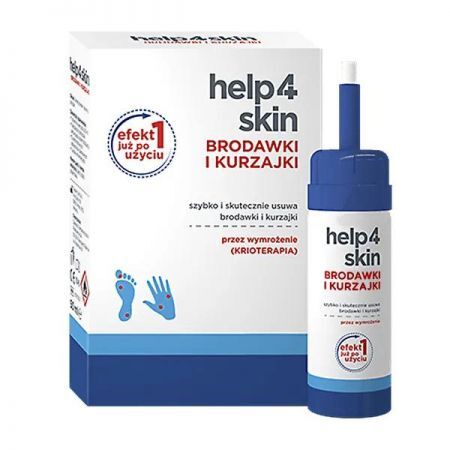 Help4Skin Brodawki i Kurzajki, aerozol, 50 ml + Kosmetyki i dermokosmetyki | Problemy skórne | Kurzajki i brodawki ++ Polpharma