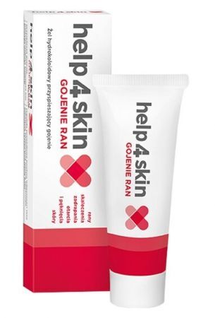 Help4Skin Gojenie Ran, żel hydrokoloidowy, 20 g + Kosmetyki i dermokosmetyki | Problemy skórne | Rany i otarcia | Preparaty odkażające i wspomagające gojenie ++ Polpharma