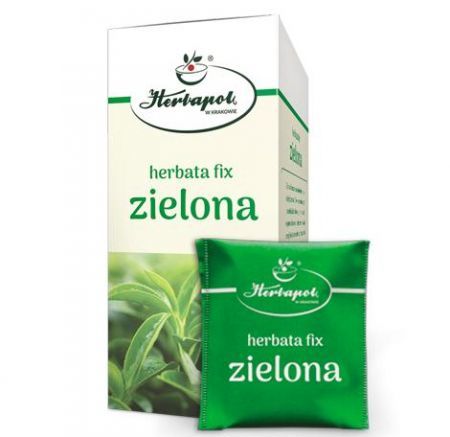 Herbata Zielona fix, 2 g x 20 torebek Herbapol Kraków + Bez recepty | Homeopatia i zioła | Herbaty i soki ++ Herbapol Kraków