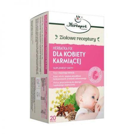 Herbatka dla kobiety karmiącej, fix, 2 g x 20 szt. Herbapol Kraków + Mama i dziecko | Laktacja | Herbatki laktacyjne ++ Herbapol Kraków