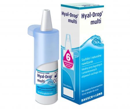 Hyal-Drop Multi, krople do oczu i soczewek, nawilżające, 10 ml + Bez recepty | Oczy i wzrok | Krople i żele do oczu ++ Dr. Gerhard Mann Chem.-Pharm. Fabrik Gmbh