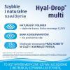 Hyal-Drop Multi, nawilżające krople do oczu i soczewek, 10 ml