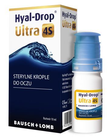 Hyal-Drop Ultra 4S, krople do oczu, 10 ml + Bez recepty | Oczy i wzrok | Krople i żele do oczu ++ Bausch &amp; Lomb