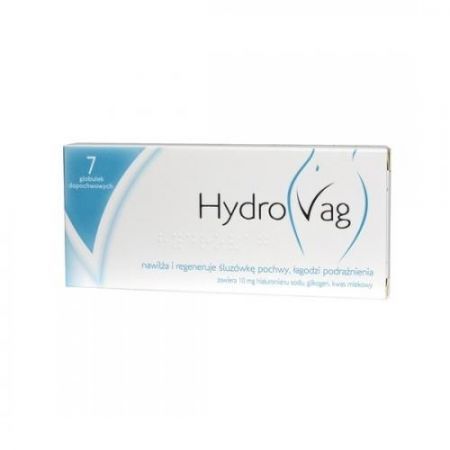 HydroVag, globulki dopochwowe, 7 szt. + Bez recepty | Zdrowie intymne | Infekcje i podrażnienia ++ Biomed