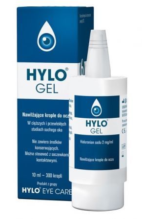 Hylo Gel, nawilżające krople do oczu, 10 ml + Bez recepty | Oczy i wzrok | Krople i żele do oczu ++ Ursapharm