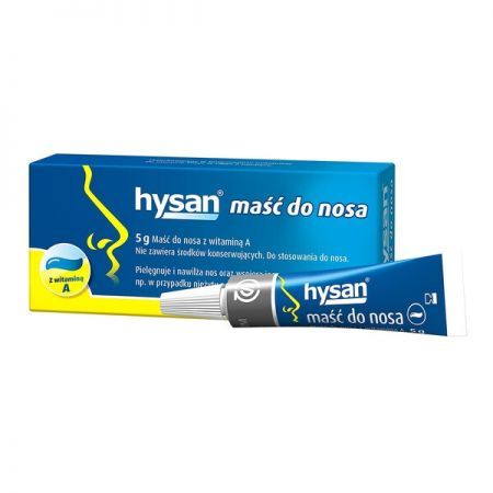 Hysan, maść do nosa, 5 g + Bez recepty | Przeziębienie i grypa | Katar i zapalenie zatok ++ Ursapharm