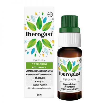 Iberogast, płyn doustny, 50 ml + Bez recepty | Przewód pokarmowy i trawienie | Niestrawność ++ Bayer