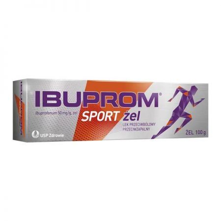 Ibuprom Sport, 50 mg/g żel, 100 g + Bez recepty | Kości, stawy, mięśnie | Ból mięśni i stawów ++ Us Pharmacia