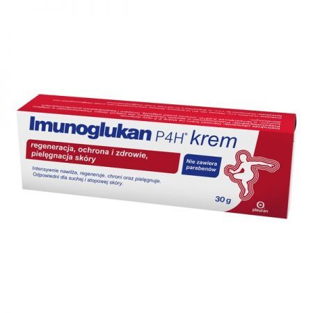 Imunoglukan P4H, krem do ochrony i pielęgnacji skóry, 30 g + Bez recepty | Odporność ++ Pharmapoint