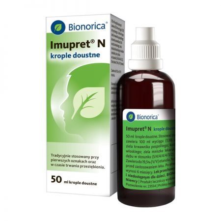 Imupret N, 1 ml/ml krople doustne, 50 ml + Bez recepty | Przeziębienie i grypa | Preparaty wspomagające ++ Bionorica