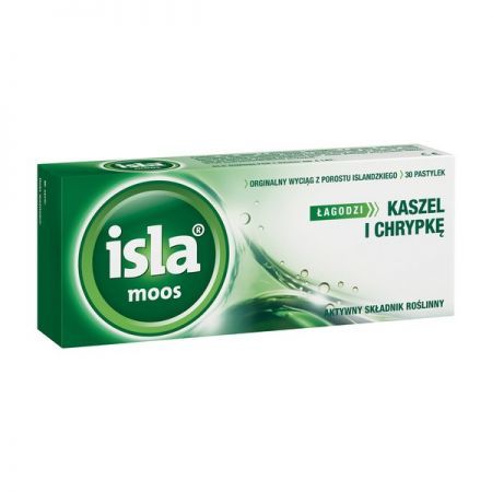 Isla-Moos, pastyl.do ssania, 30 szt + Bez recepty | Przeziębienie i grypa | Ból gardła i chrypka ++ Engelhard Arzneimittel