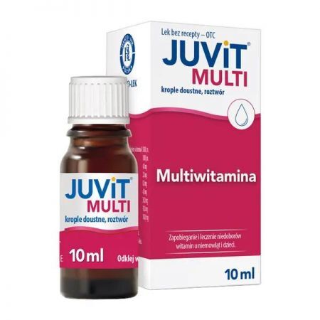 Juvit Multi, krople doustne, 10 ml + Bez recepty | Witaminy i minerały | Dla dzieci ++ Hasco