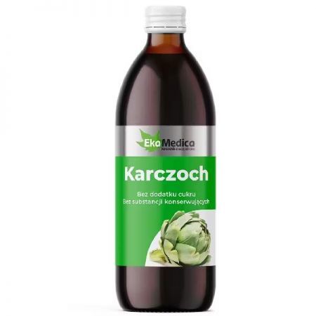 Karczoch sok, 1000 ml EkaMedica + Bez recepty | Homeopatia i zioła | Herbaty i soki ++ Jaro-Pol Ekamedica