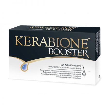 Kerabione Booster, dla wzrostu włosów kapsułki, 30 szt. + Bez recepty | Skóra, włosy i paznokcie ++ Valentis