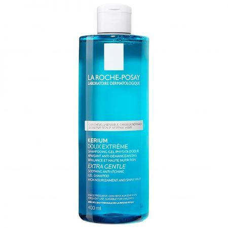La Roche-Posay Kerium, szampon ekstremalnie delikatny, 400 ml + Kosmetyki i dermokosmetyki | Pielęgnacja | Włosy | Szampony ++ L'Oreal
