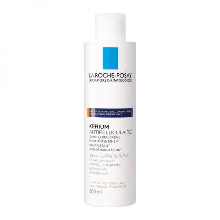 La Roche-Posay Kerium, szampon-krem przeciwłupieżowy, łupież suchy, 200 ml + Kosmetyki i dermokosmetyki | Pielęgnacja | Włosy | Szampony ++ L'Oreal