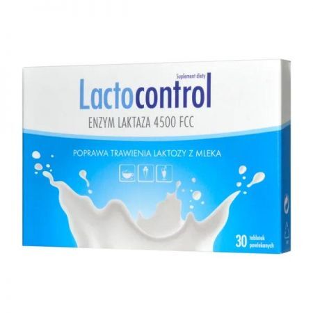 Lactocontrol, tabletki powlekane, 30 szt + Bez recepty | Przewód pokarmowy i trawienie | Niestrawność ++ Natur Produkt Zdrovit