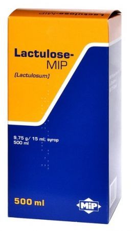 Lactulose-MIP, syrop, (9,75 g / 15 ml), 500 ml + Bez recepty | Przewód pokarmowy i trawienie | Zaparcia ++ Mip Pharma