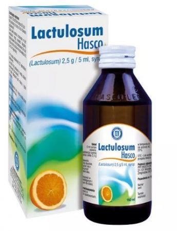 Lactulosum Hasco (Lactulol), 2,5 g/5 ml syrop, 150 ml + Bez recepty | Przewód pokarmowy i trawienie | Zaparcia ++ Hasco