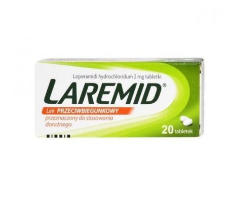 Laremid, 2 mg tabletki, 20 szt. + Bez recepty | Przewód pokarmowy i trawienie | Biegunka ++ Polpharma